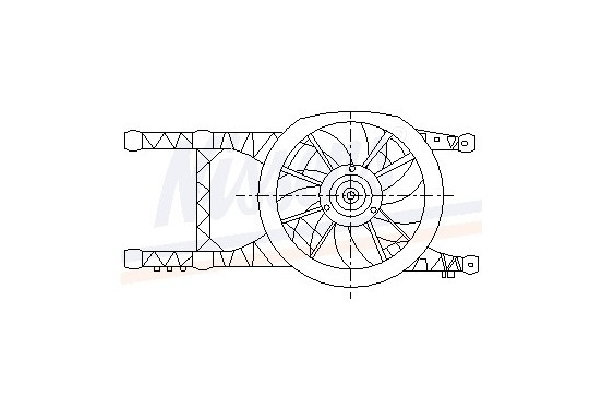 Koelventilator 85484 Nissens