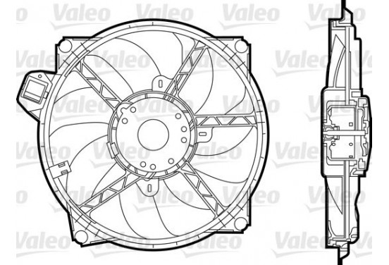 Koelventilator 696376 Valeo