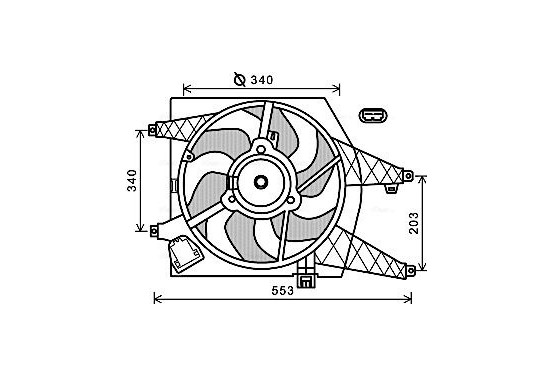 Koelventilator RT7548 Ava Quality Cooling