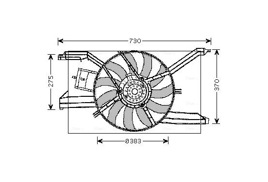 Koelventilator OL7532 Ava Quality Cooling