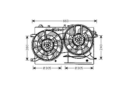 Koelventilator SB7503 Ava Quality Cooling