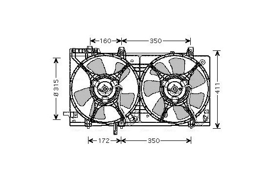 Koelventilator SU7512 Ava Quality Cooling