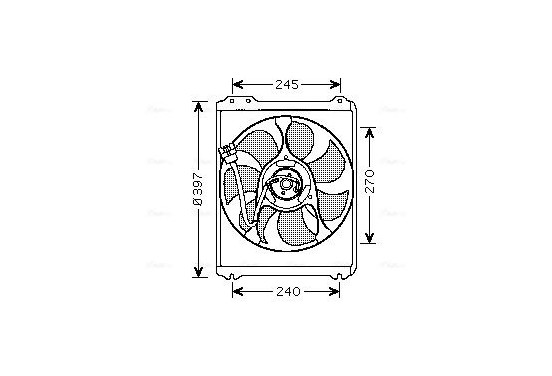 Koelventilator SU7514 Ava Quality Cooling