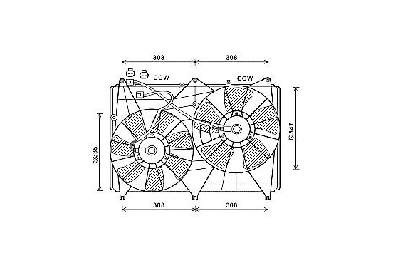 Koelventilator SZ7512 Ava Quality Cooling