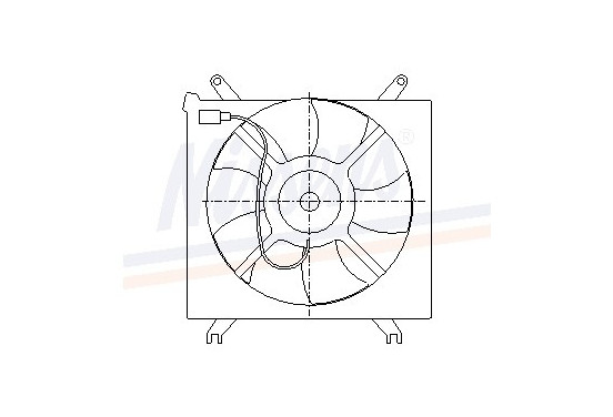 Koelventilator 85414 Nissens