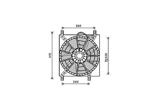 Koelventilator FT7580 Ava Quality Cooling