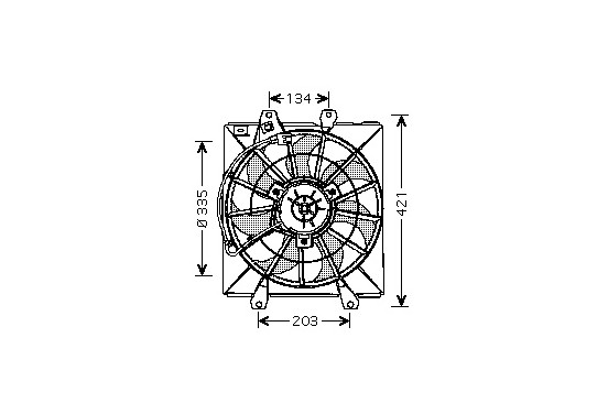 KADER + SCHROEF + MOTOR VENT. Diesel 5304747 International Radiators