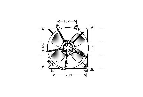 Koelventilator TO7509 Ava Quality Cooling