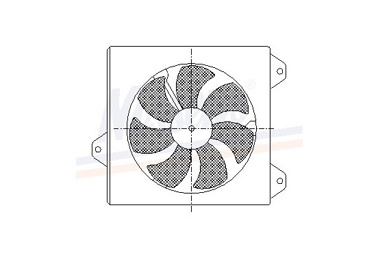 Koelventilator 85099 Nissens