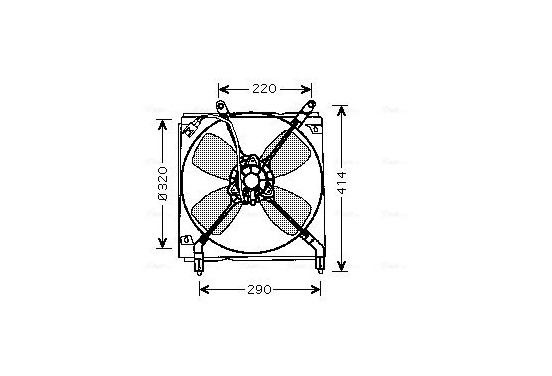 Koelventilator TO7516 Ava Quality Cooling