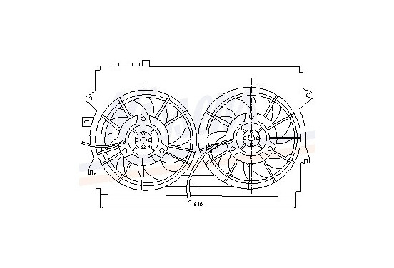 Koelventilator 85234 Nissens