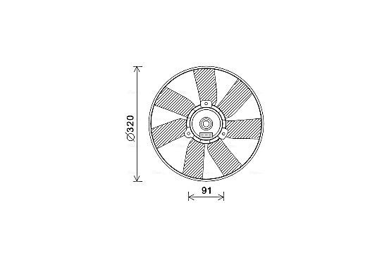 Koelventilator VN7538 Ava Quality Cooling