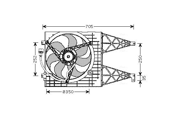 Koelventilator VN7507 Ava Quality Cooling