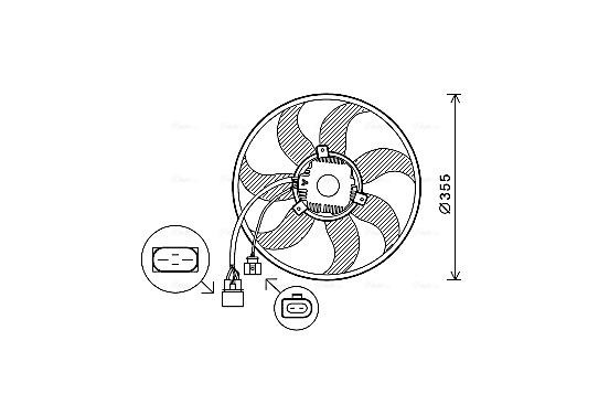 Koelventilator VN7534 Ava Quality Cooling