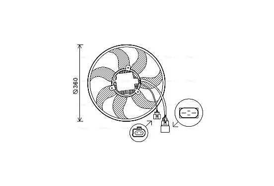 Koelventilator VN7537 Ava Quality Cooling