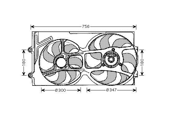 KADER + DUBBELE KOELVENTILATOR 1,6/1,8/2,0/1,9TDi met AIRCO 5835749 International Radiators