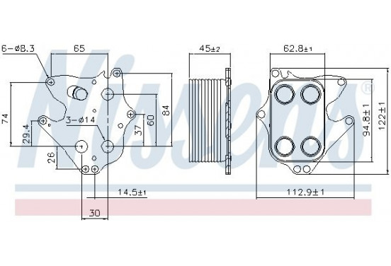 Oliekoeler 90990 Nissens