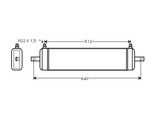 OLIEKOELER ler Frontera 2.8 TD.  95- 37003212 Van Wezel