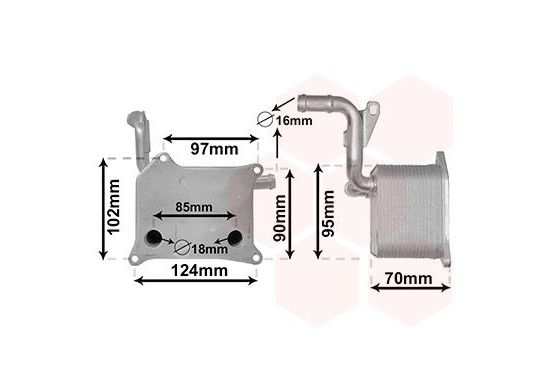 Oliekoeler, motorolie 03013705 International Radiators