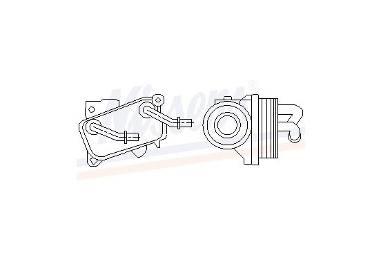 Oliekoeler, motorolie 90599 Nissens