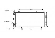 RADIATEUR BENZINE 1,8 +/-AUTO zonder AIRCO