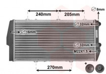 RADIATEUR BENZINE 5-cilinder -AUTO met AIRCO niet voor Turbo