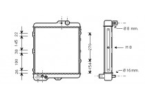 RADIATEUR AUDI 80/90 MT zonder AIRCO 80-91