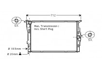 RADIATEUR E87/E90/E91 16/20 MT 04-