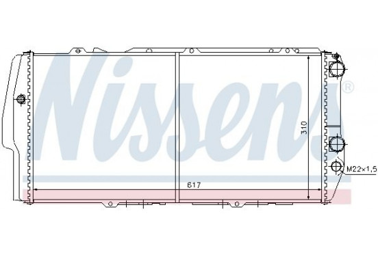 Koeler, motorkoeling 604781 Nissens