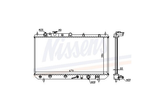 Koeler, motorkoeling 625081 Nissens