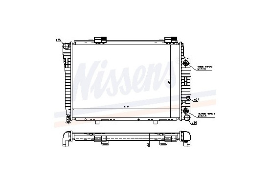 Koeler, motorkoeling 62756A Nissens