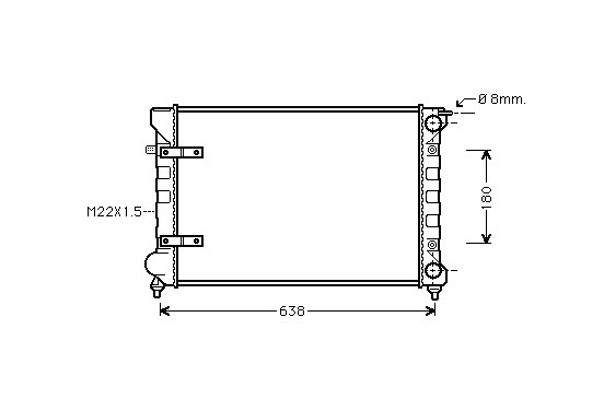 RADIATEUR 1600 TD                 A 58002048 International Radiators