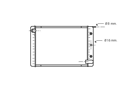 RADIATEUR 2,4 DIESEL AUTO         A 59002021 International Radiators