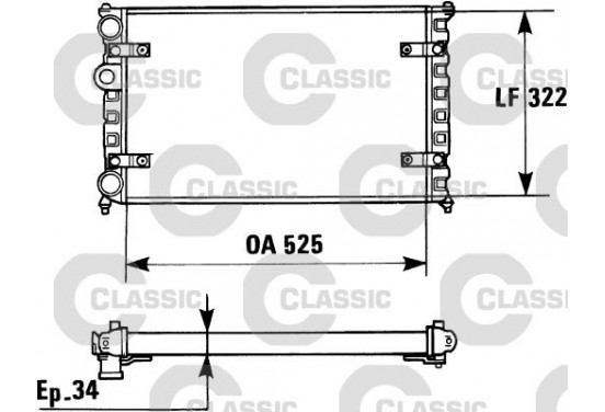 Radiateur 230947 Valeo