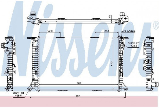 Radiateur 60319 Nissens