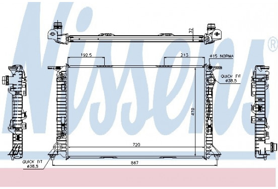 Radiateur 60322 Nissens