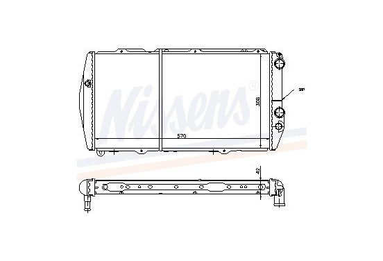 Radiateur 604551 Nissens