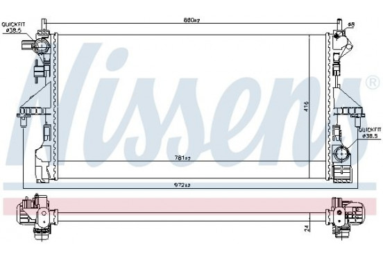 Radiateur 606169 Nissens