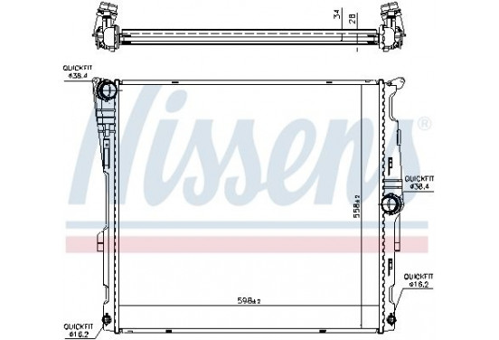 Radiateur 60811 Nissens