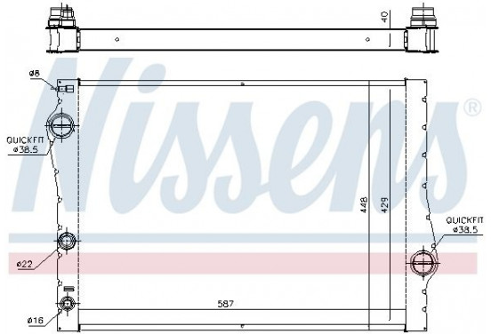 Radiateur 60823 Nissens