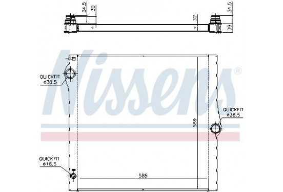 Radiateur 60825 Nissens