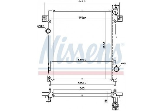 Radiateur 61035 Nissens