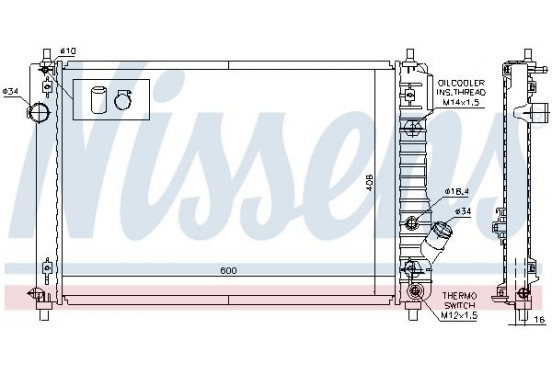 Radiateur 616904 Nissens