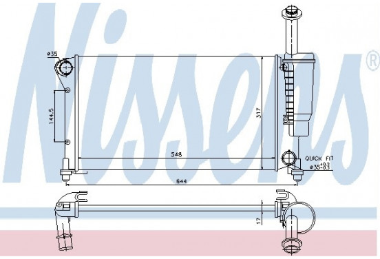 Radiateur 617852 Nissens