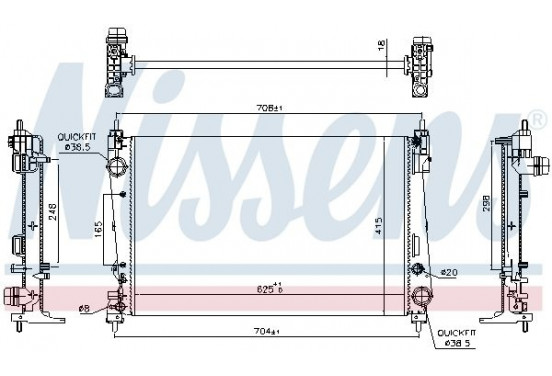 Radiateur 617864 Nissens