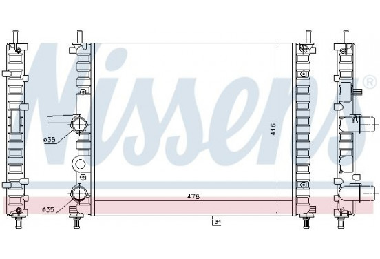 Radiateur 617878 Nissens