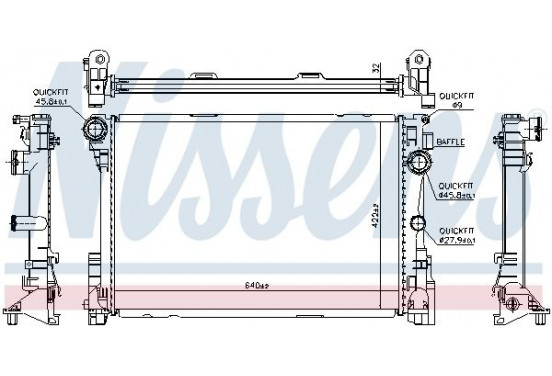 Radiateur 627012 Nissens