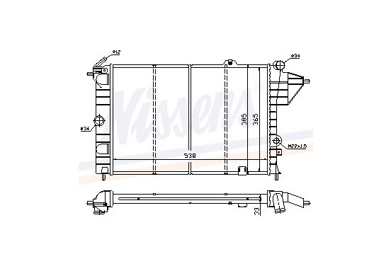 Radiateur 630551 Nissens