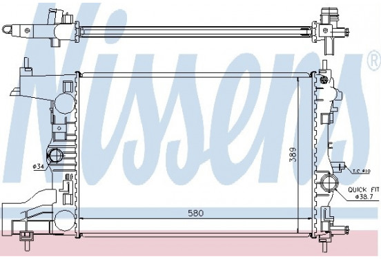 Radiateur 630725 Nissens