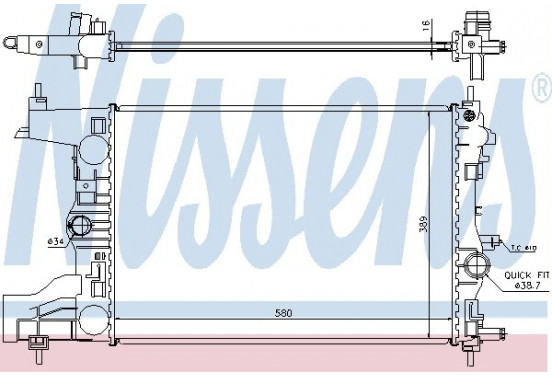 Radiateur 630727 Nissens